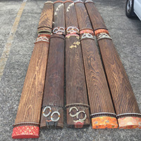 琴 13弦 練習用 すだれ彫り 10点まとめて